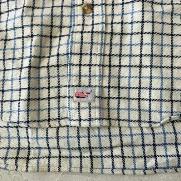 Vineyard Vines Mens Whale Shirt Long Sleeve Flannel 100% Cotton Murray Shirt S - Picture 4 of 10